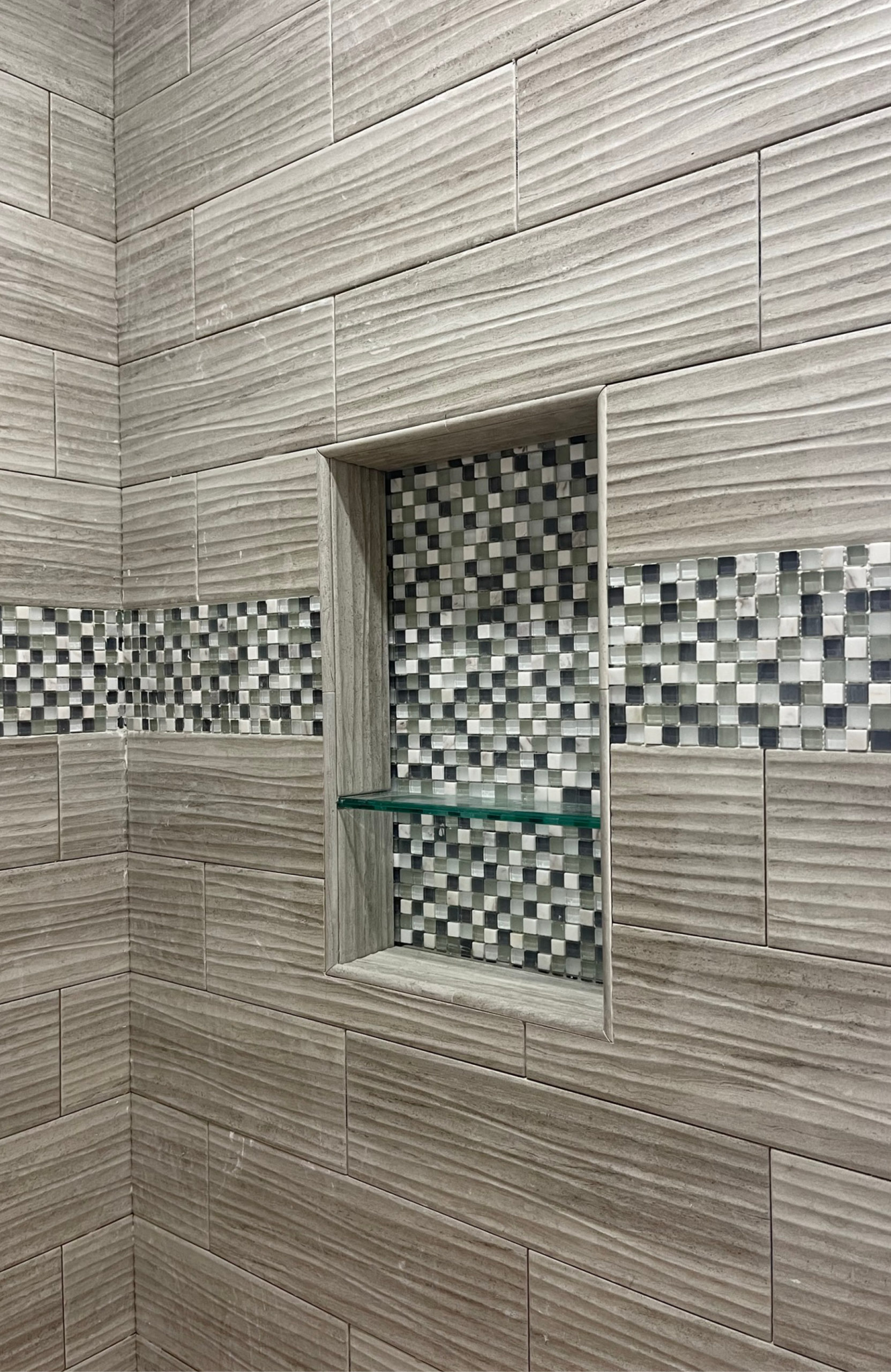Bathroom Tile installed by Blue's Flooring in Sulphur, Louisiana